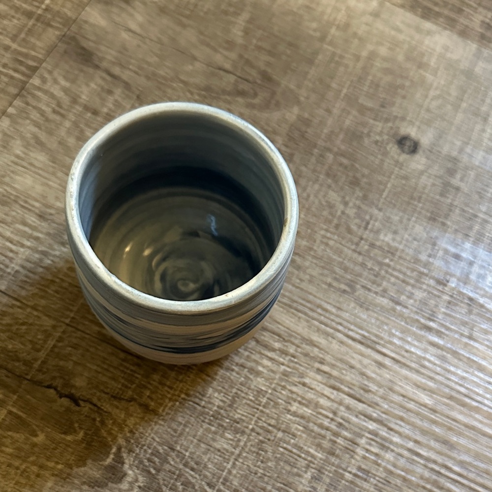Handcrafted Ceramic Cup in blue and White mug